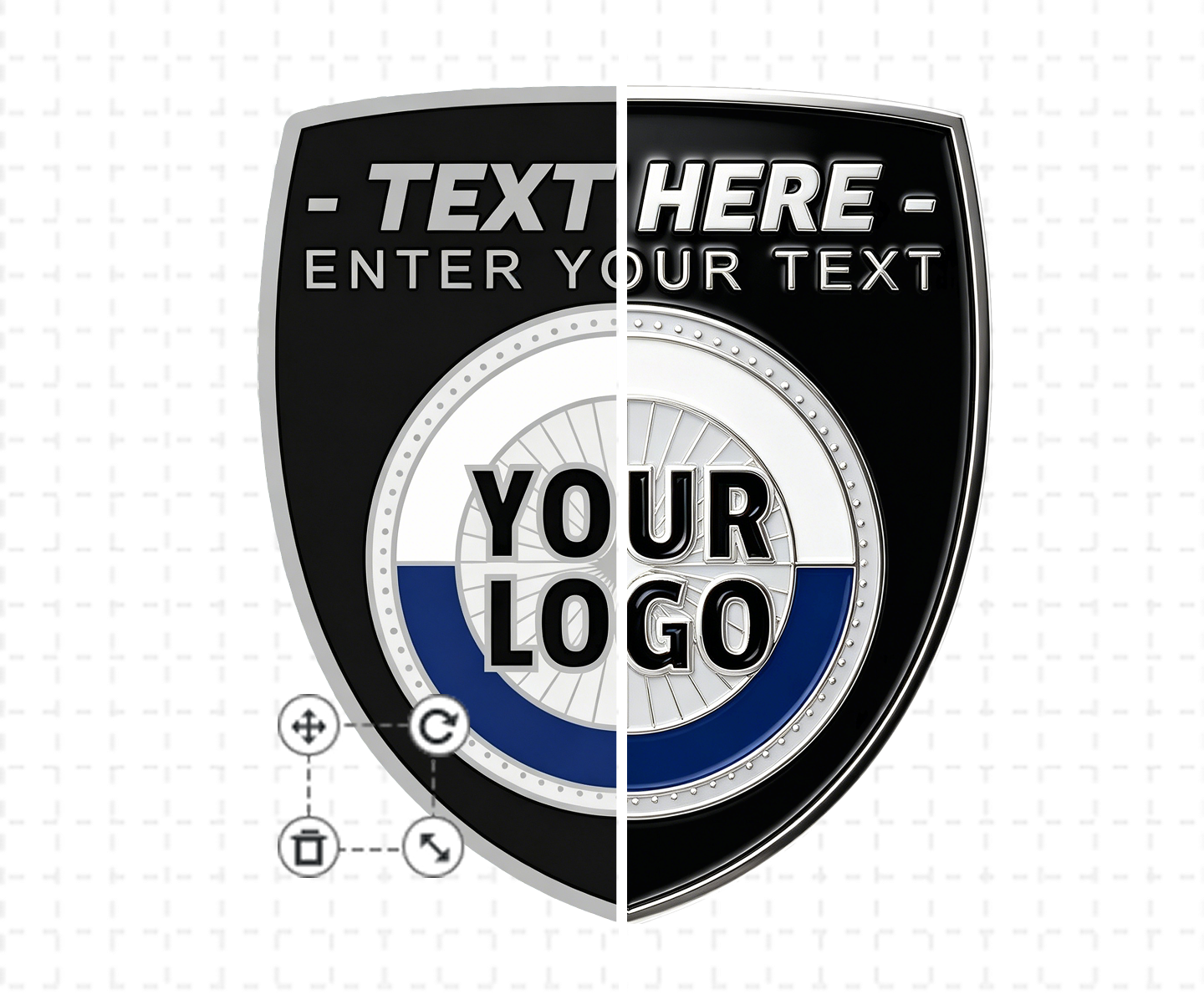 Shield Pins Template