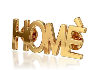 Custom HOME Letter Cut-Out Pins Custom HOME Letter Cut-Out Pins