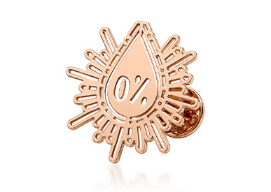 Custom water droplet cut-out pins Custom water droplet cut-out pins