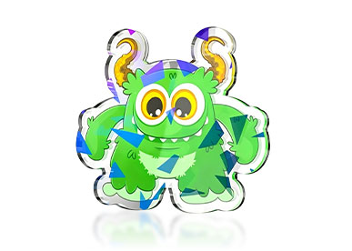 Holographic Acrylic Pins (Broken Glass) Holographic Acrylic Pins (Broken Glass)