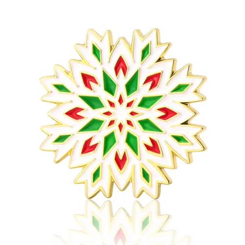 Christmas Snowflake Enamel Pins Christmas Snowflake Enamel Pins