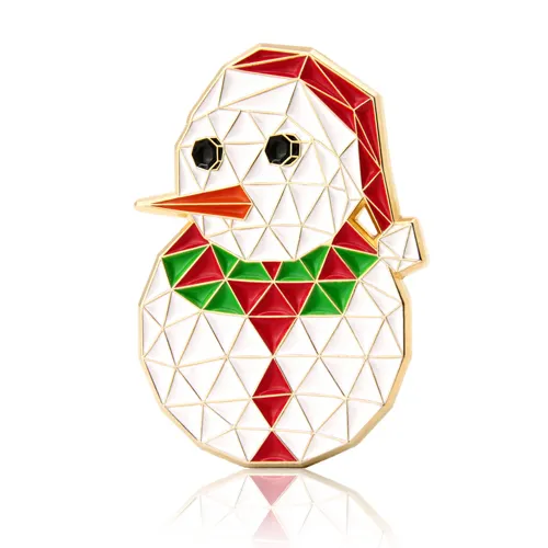 Christmas White Snowman Enamel Pins Christmas White Snowman Enamel Pins
