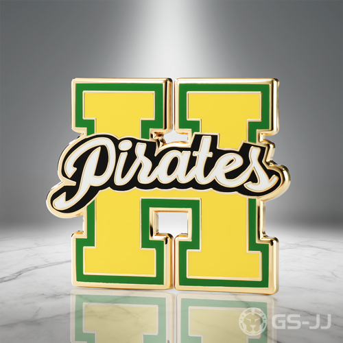 Custom Pirates Varsity H Hard Enamel Pin