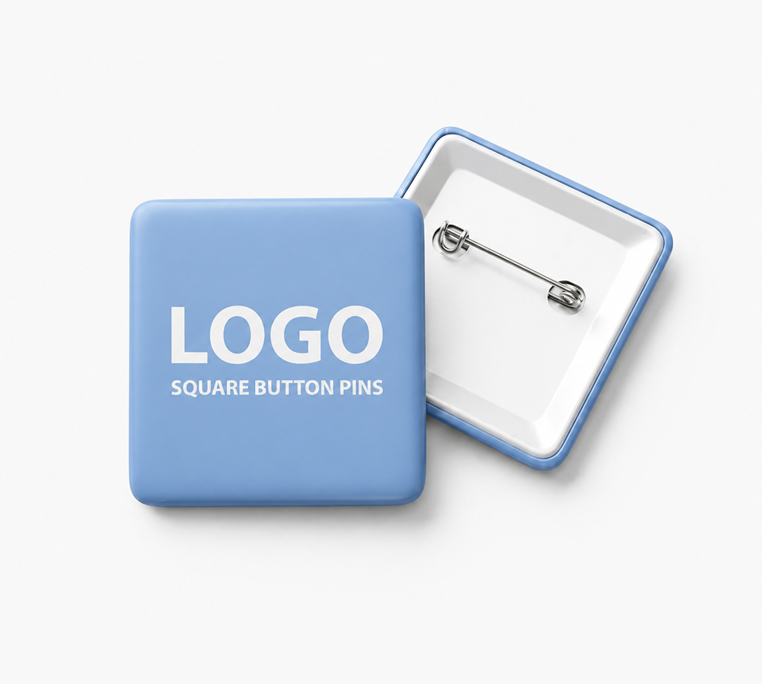 Square Button Pins