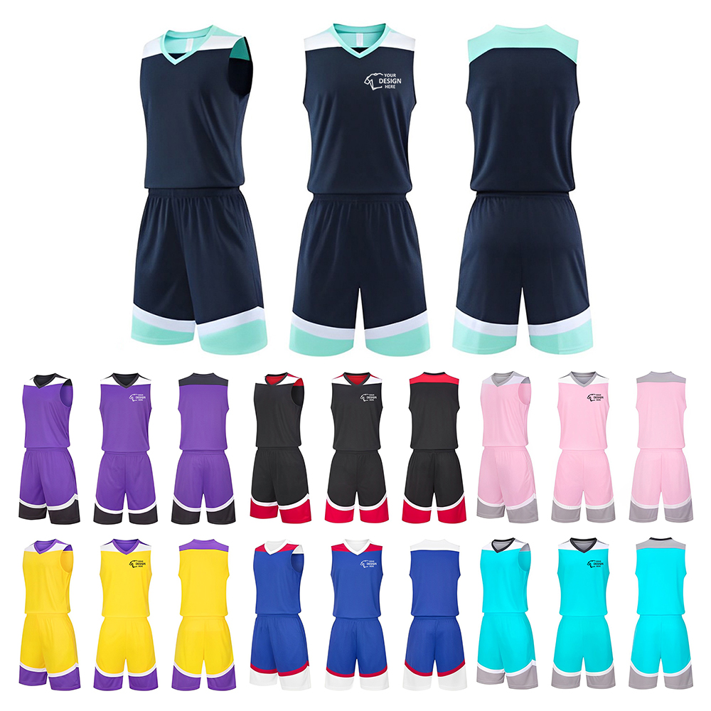 Conjunto de roupas personalizadas para basquete adulto e infantil