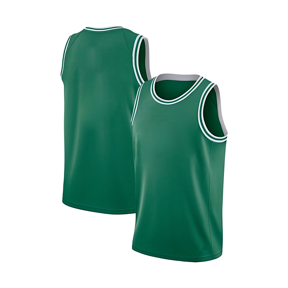 Vlastná zelená basketbalová vesta bez rukávov