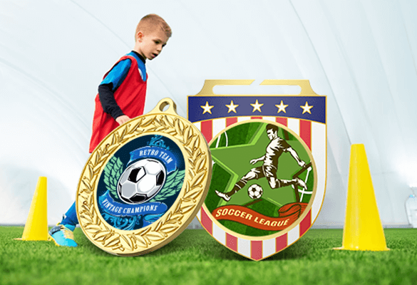 custom soccer medals
