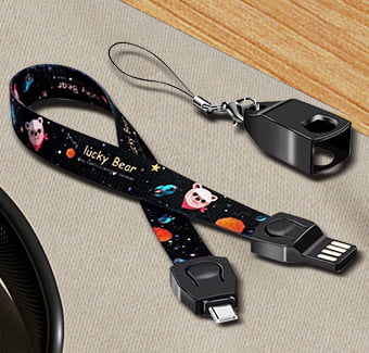 3 in 1 USB Sublimation Lanyards