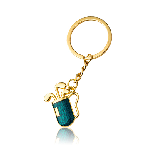 Colorful Golf Bucket Keyring
