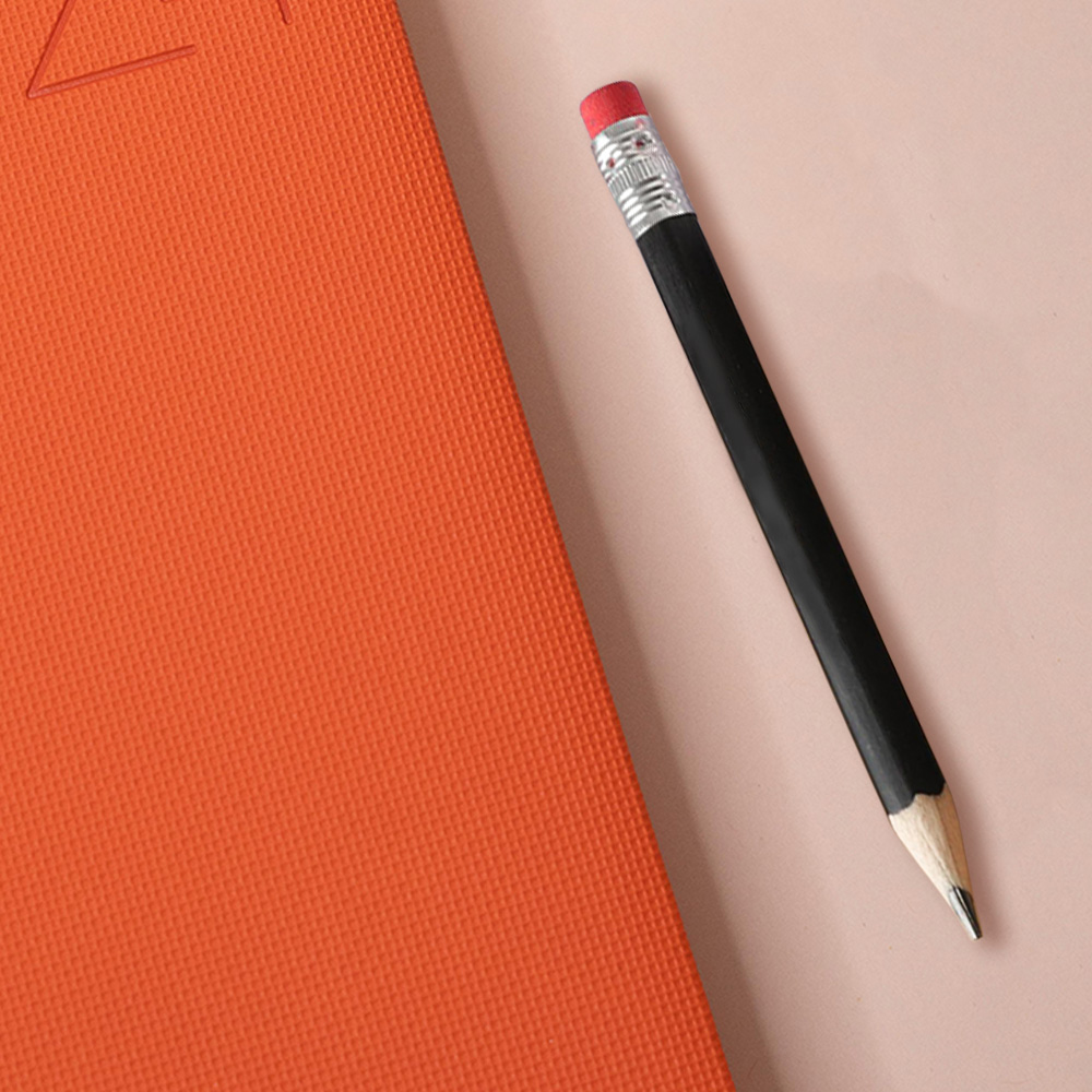 Black Short Wood Golf Pencil