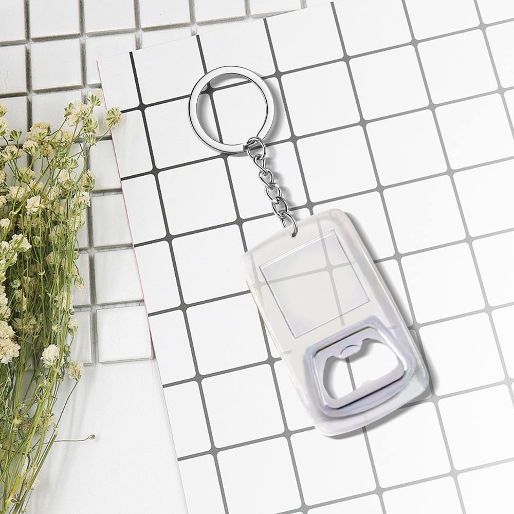 Customized Acrylic Bottle Opener Keychains