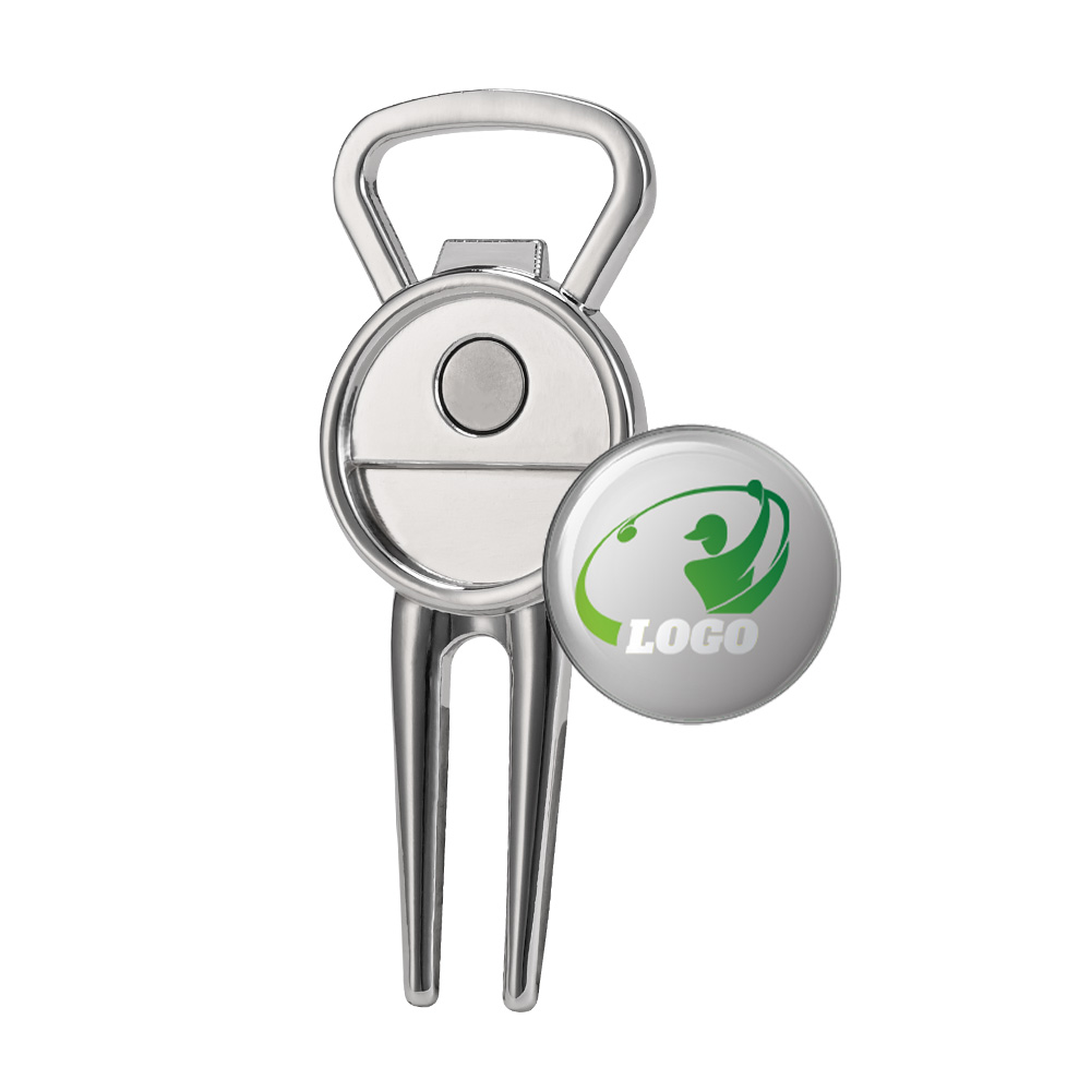 Custom Beer Bottle Opener Divot Tool with Ball Markers