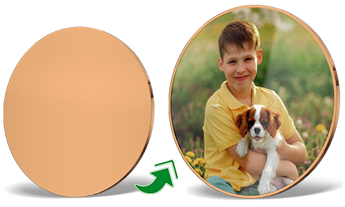 Personalized Shiny Copper Ball Markers